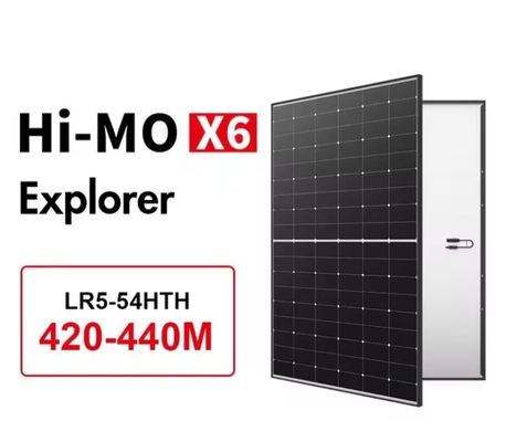 108 módulos fotovoltaicos monocristalinos de media celda con marco negro 420W 425W 430W 435W 440W