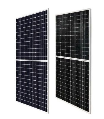 156 celdas N-tipo de doble cristal panel solar flexible 615-640W con 2,0 mm de vidrio trasero