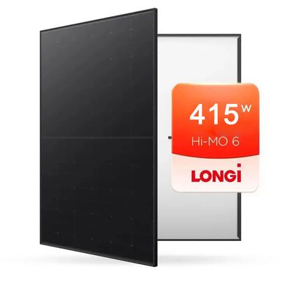 Longi Modulo Mono Celdas Cristalinas 415W Todos los paneles solares negros para el sistema solar