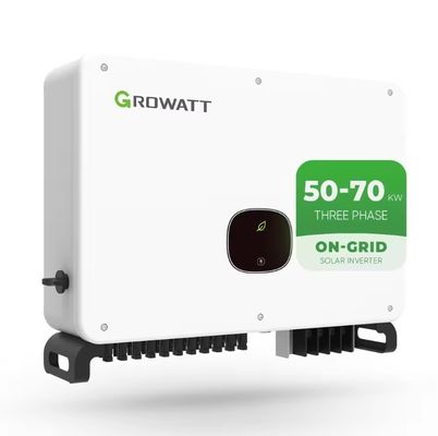Inversor de 50 kW Growatt MAC 50-70KTL3-X de tres fases en la red para la conversión de energía solar