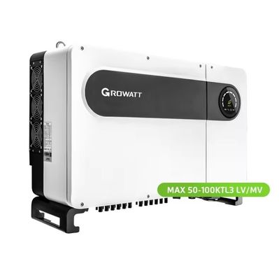 Frecuencia de salida 50/60HZ Growatt MAX50-80KTL3 LV Inversor de energía solar para uso comercial