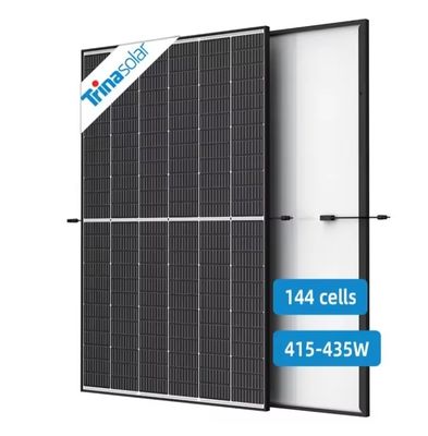 415w 420w 425w 430w 435w Paneles solares con panel negro de media célula con caja de unión IP 68