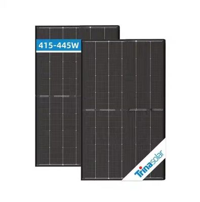 Módulo de paneles solares de silicio monocristalino de tipo N de 415w-445w con vidrio de alta transmisión