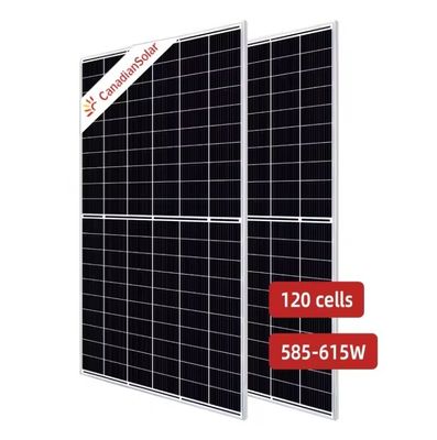Panel solar monocristalino de media célula 585W-615W 31.0kgs
