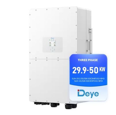 Frecuencia de salida 50/60HZ Inversor solar Deye para inversor híbrido de tres fases de 29.9Kw