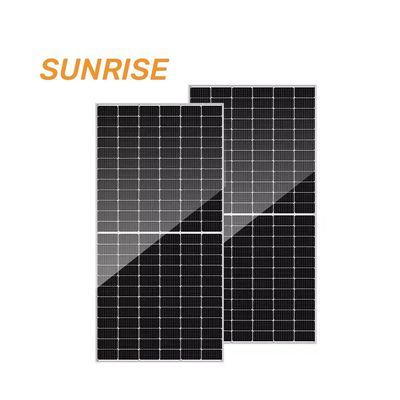 Sistema de energía solar Panel fotovoltaico bifacial de silicio monocristalino 645 650 655 660 665 vatios