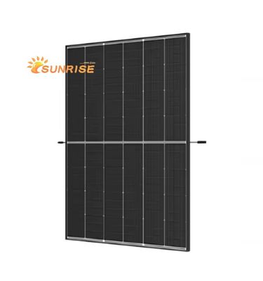 Panel de módulo de silicio monocristalino de doble vidrio bifacial todo negro 415W-440W para el hogar