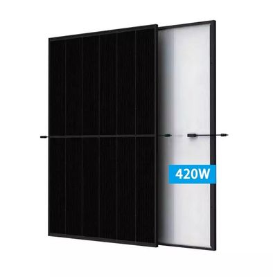 Panel solar GLD-425BS 405Ww-425W Modulo fotovoltaico de media célula monocristalino todo negro tipo N