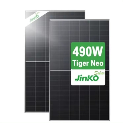 Panel solar de Jinko Tiger Neo 60HL4- V 470W 475W 480W 485W 490W Módulo monofacial de media célula