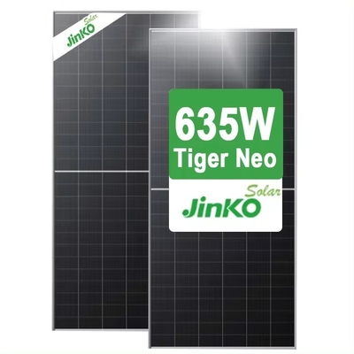 Panel solar bifacial en forma de Jinko 2465mm*1134mm*35mm Dimensiones para el hogar y la energía