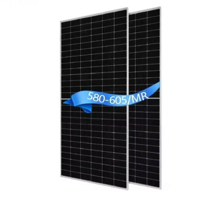 Silicio monocristalino 580W 585W 590W 595W 600W 605W JA Paneles solares tipo N JAM72D40 LB Mono Half Cut Cell Modulo fotovoltaico bifacial con doble cristal