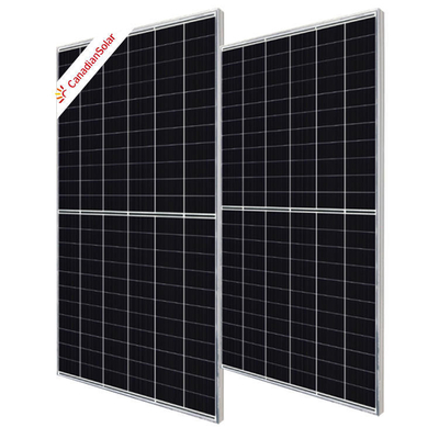 Sistema de Energía Solar Panel solar bifacial canadiense luminoso de tipo N Mono Perc para el hogar