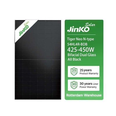 Módulo fotovoltaico de paneles solares monocristalinos tipo Jinko N para sistemas de energía solar 108 células