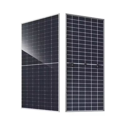 Panel fotovoltaico bifacial de vidrio doble con 182 mm de media celda JA Solar JAM72D30 LB