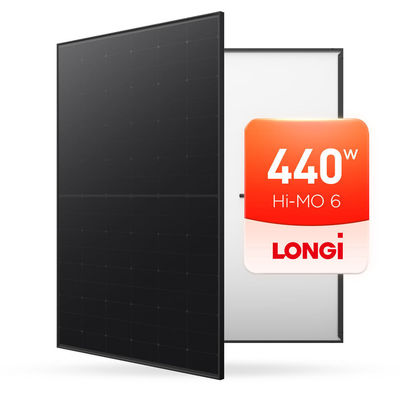 Longi Hi-MO X6 Panel solar monofacial 440W 445W 450W 108 Células para el sistema de energía solar