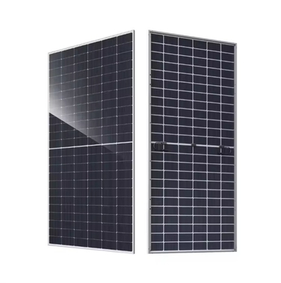 580W-605W Número de celdas 144 Celdas medias de doble vidrio Bifacial Monocristalino Panel Solar