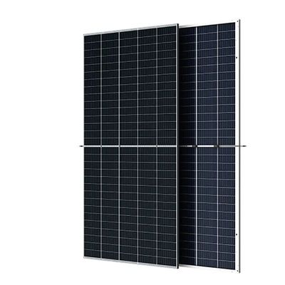 Panel fotovoltaico de doble vidrio bifacial de 150 células con marco de aleación de aluminio anodizado