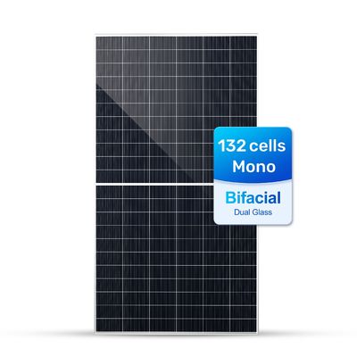 595w 600w 605w 610w 615w 620w Panel solar bifacial de doble vidrio monocristalino tipo N
