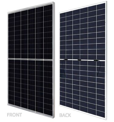 Tecnología PERC Panel fotovoltaico bifacial 585w Modulo solar de aleación de aluminio anodizado
