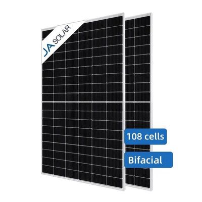 Módulo monocristalino de doble vidrio bifacial tipo N 108 celdas Paneles solares de 430-455 W