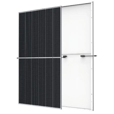 Modulo monocristalino de hoja blanca de fondo monofacial de Trinasolar Vertex 650W-675W Panel solar