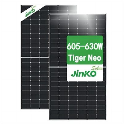 Panel solar bifacial de tipo N JKM 605-630N de Jinkosolar con conector JK03M/MC4/Others