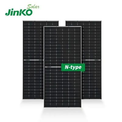 Sistema de energía solar Panel fotovoltaico monofacial Jinkosolar 132 células Módulo solar 630W