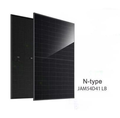 Panel solar JA JAM54D41 LB Pleno negro doble vidrio tipo N Modulo solar bifacial 450w