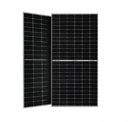 Panel solar 565W-595W Módulo fotovoltaico monocristalino con tecnología TOPCon bifacial tipo N y doble vidrio