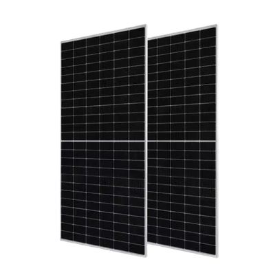 Vidrio delantero de 2,0 mm 144 celdas panel solar de doble vidrio bifacial 555W-580W para el sistema solar