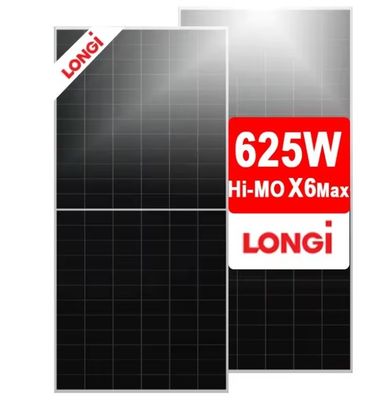 Sistema de energía solar Longi Panel solar Hi-MO X6 Max LR7-72HTDR 600W 605W 610W 615W 620W 625W