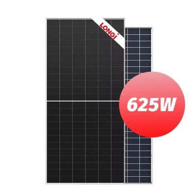 2382x1134x30mm Modulo fotovoltaico bifacial de vidrio doble de 625W Sistema de energía solar monocristalino