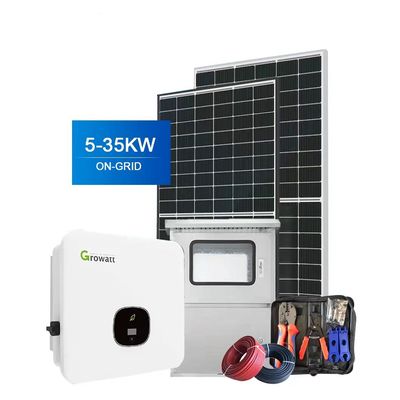 Sistema solar ON-Grid 10KW 15KW 20KW 25KW 30KW Proveedor de soluciones completas Kit solar de paneles para uso doméstico industrial